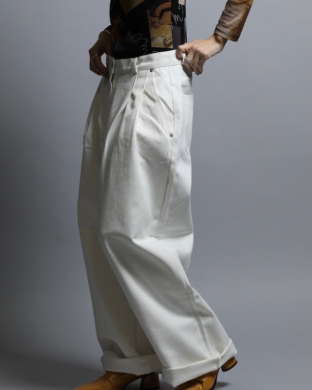 ワイドデニムパンツ